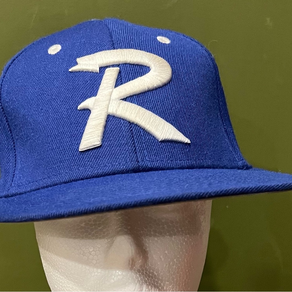 Rogers Mountie Hat Arkansas Fitted 6 7/8 Hat Blue